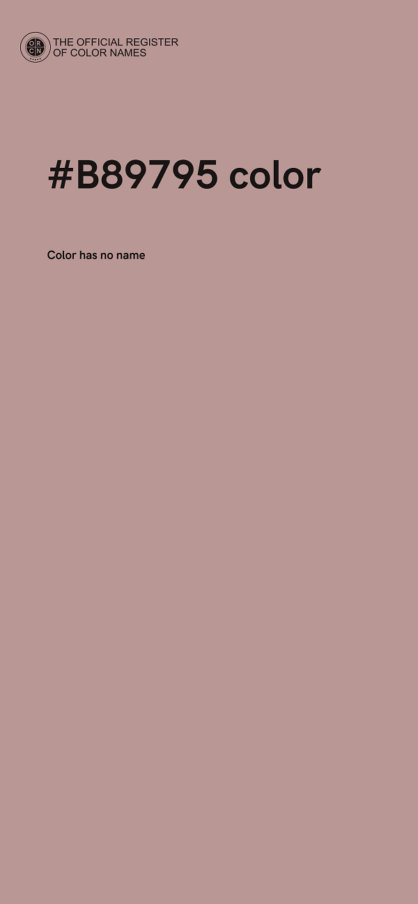 #B89795 color image