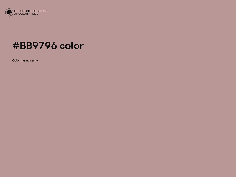 #B89796 color image