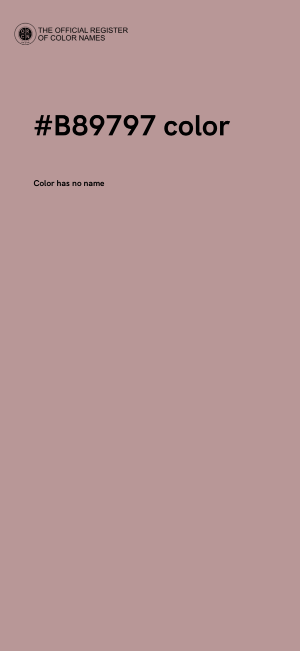 #B89797 color image