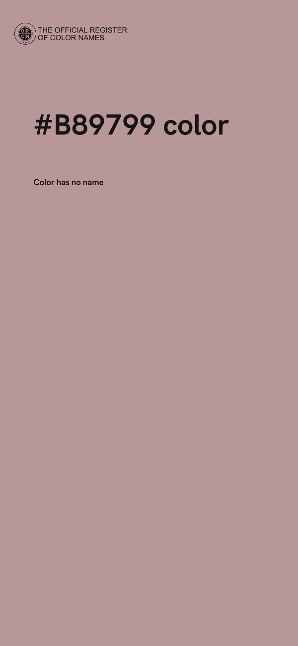 #B89799 color image