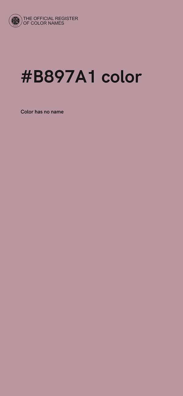 #B897A1 color image