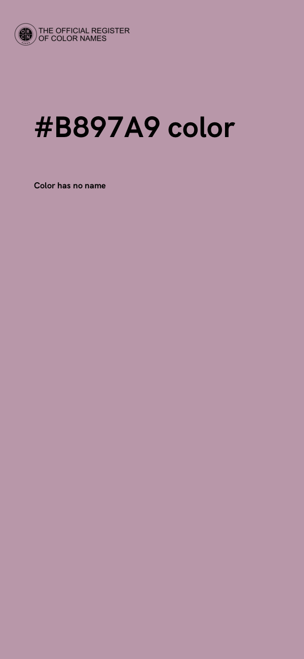 #B897A9 color image