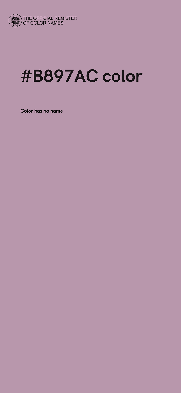 #B897AC color image