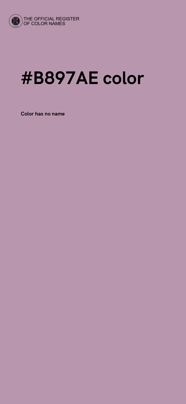 #B897AE color image