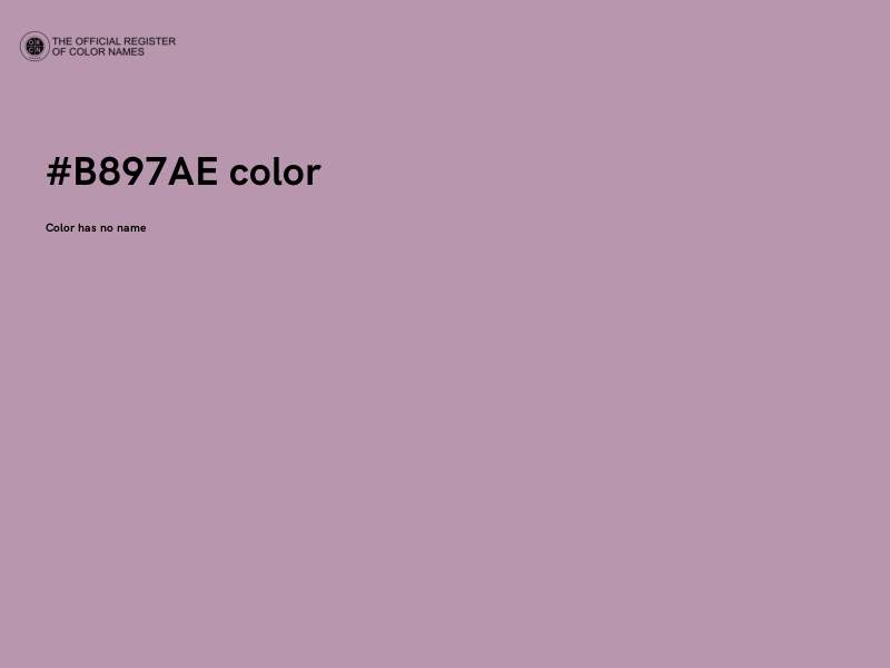 #B897AE color image