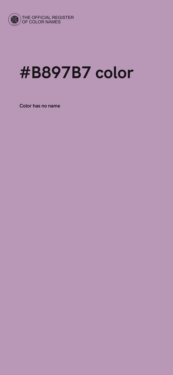 #B897B7 color image