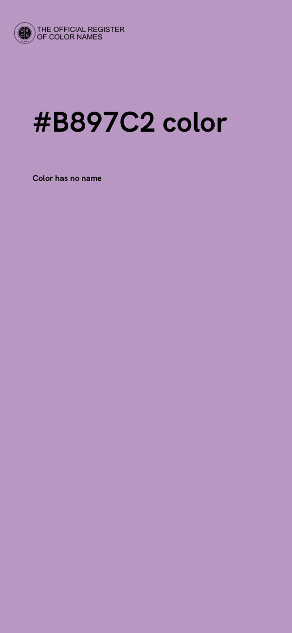 #B897C2 color image