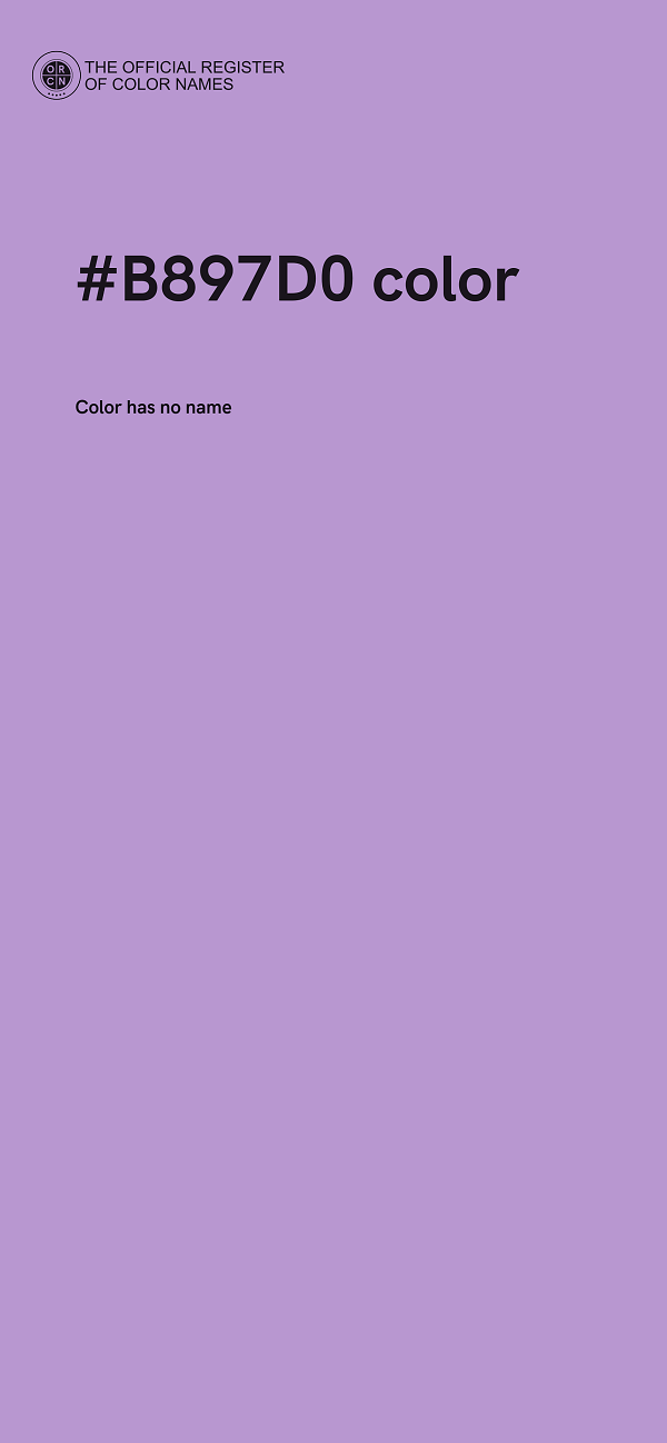 #B897D0 color image