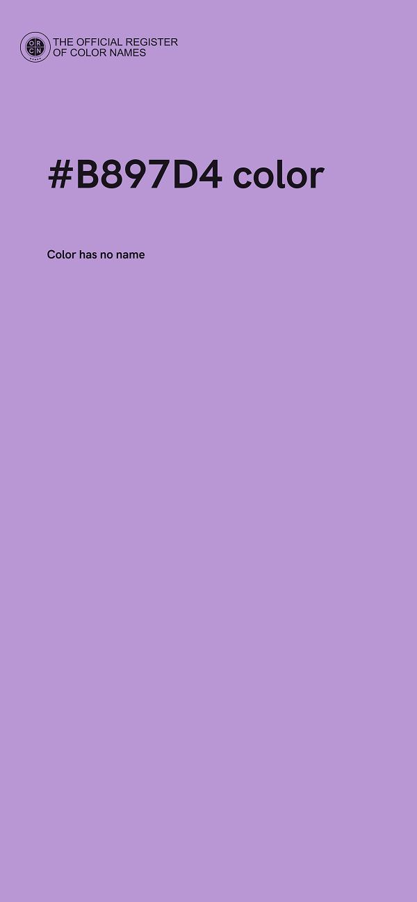 #B897D4 color image