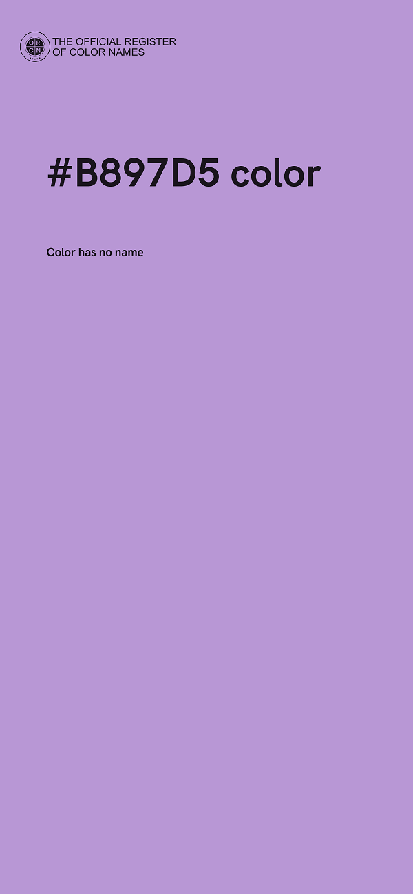 #B897D5 color image
