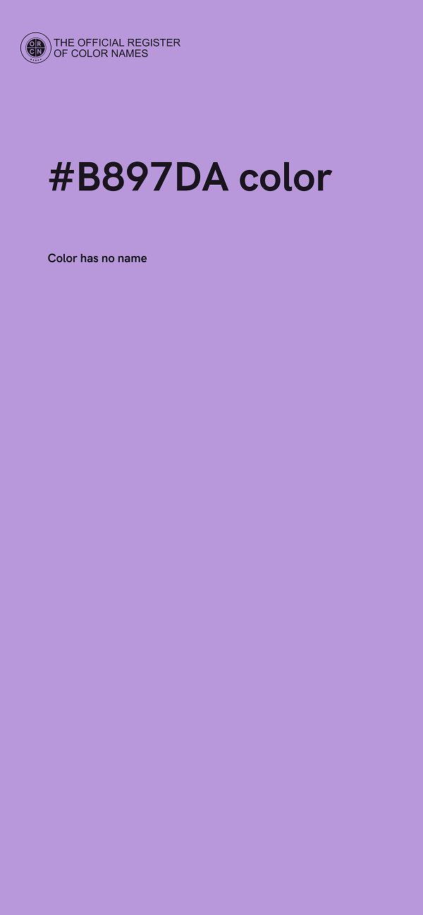 #B897DA color image