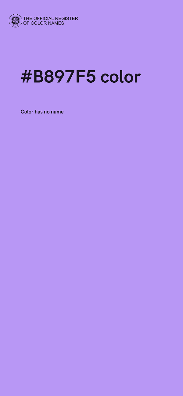 #B897F5 color image