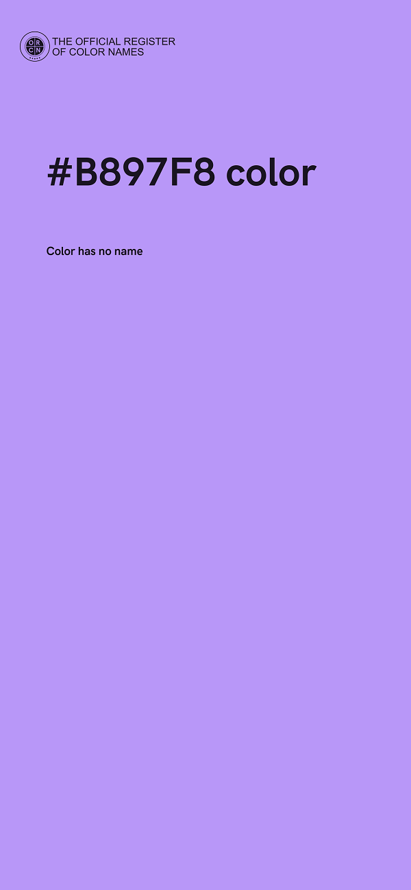 #B897F8 color image