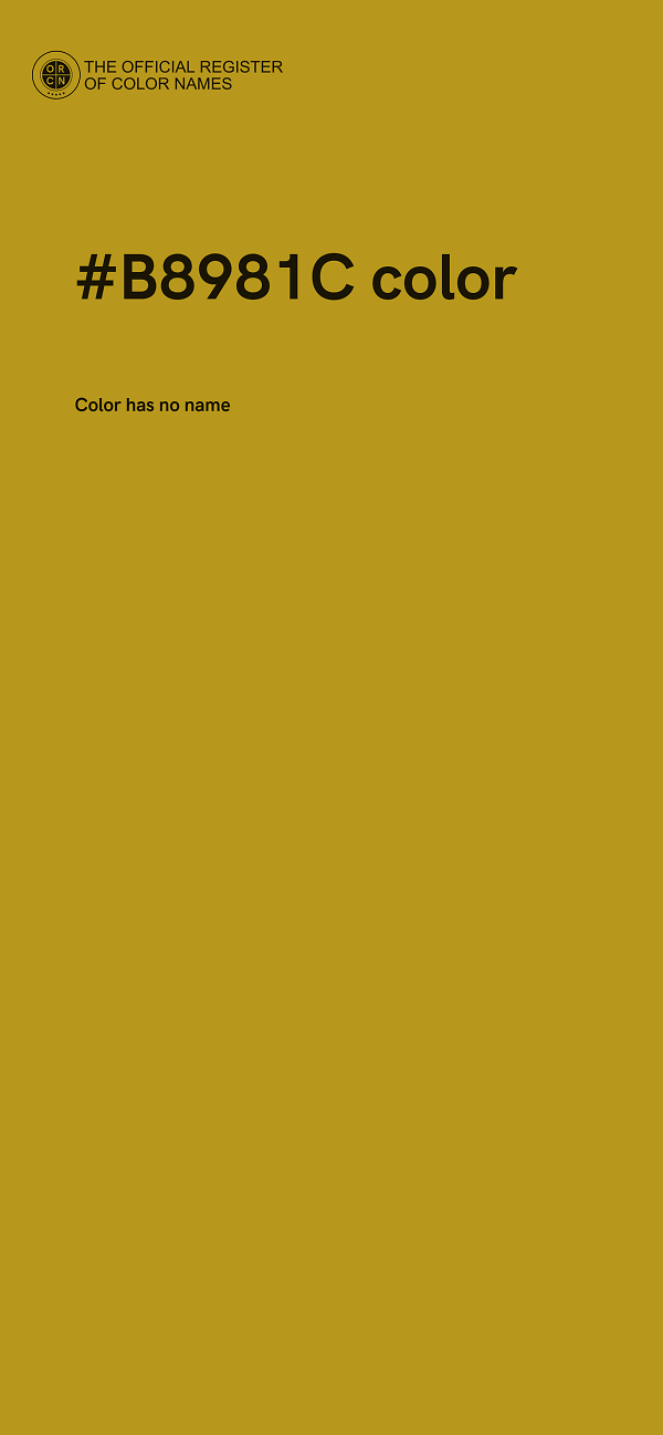 #B8981C color image