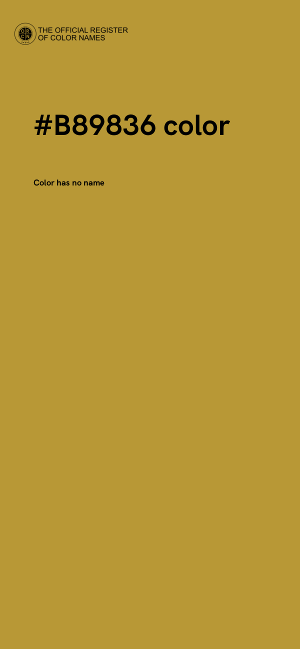 #B89836 color image