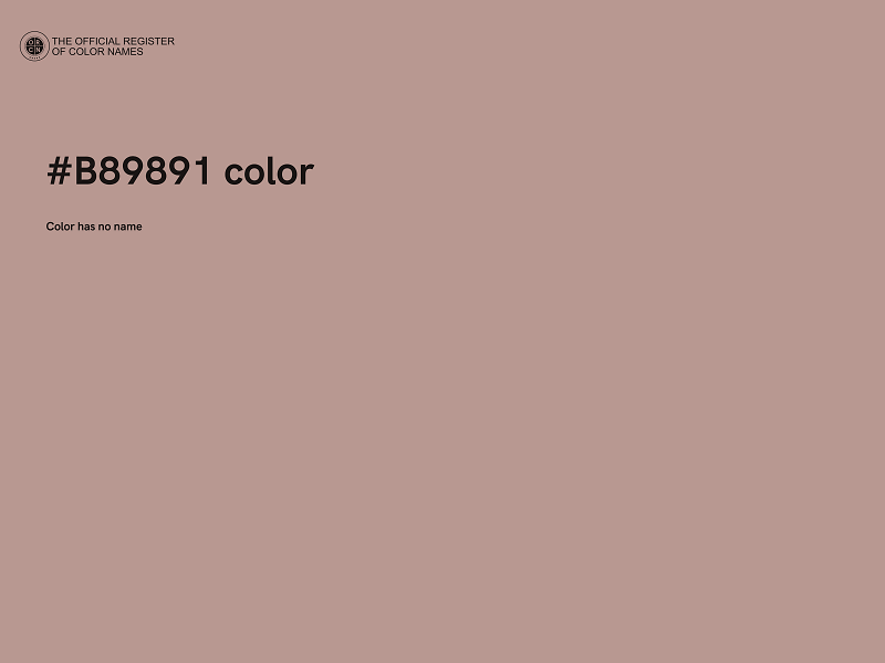 #B89891 color image