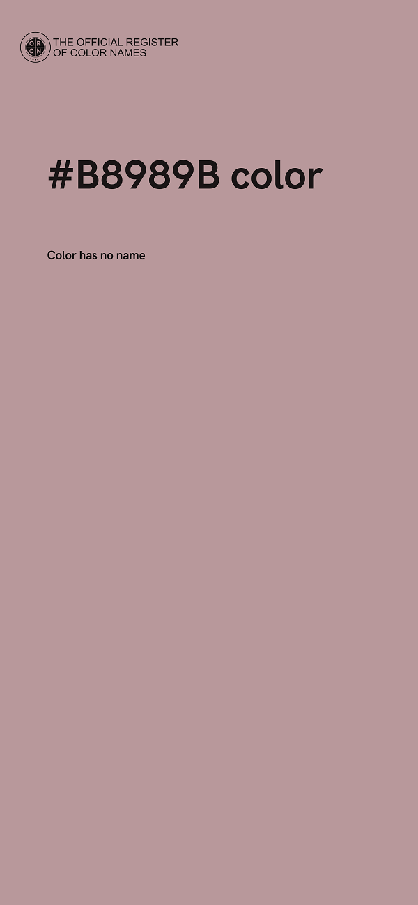 #B8989B color image
