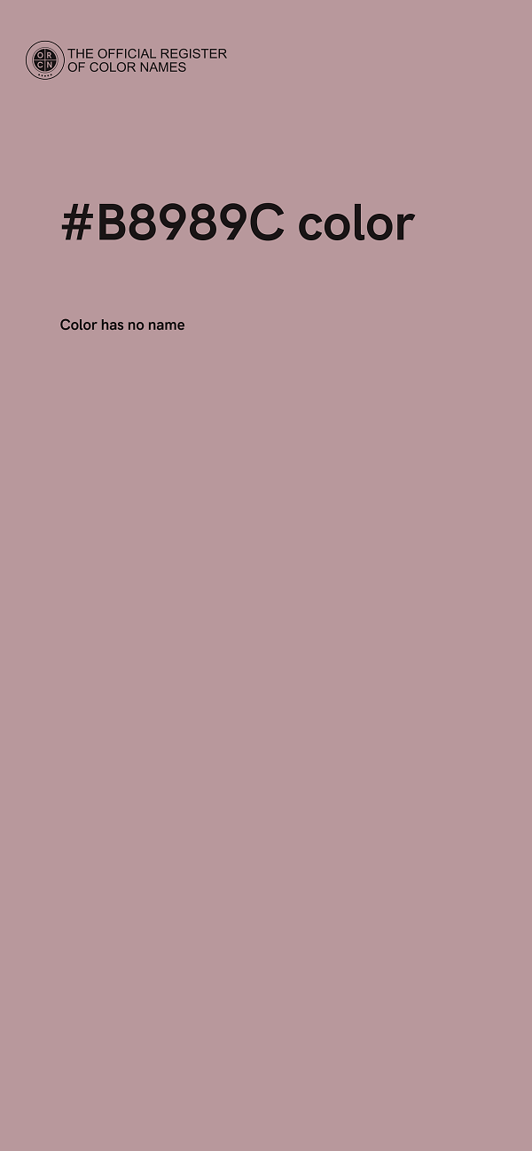 #B8989C color image