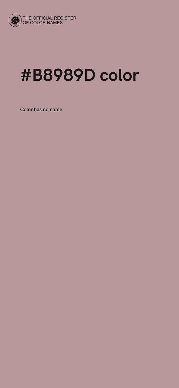 #B8989D color image
