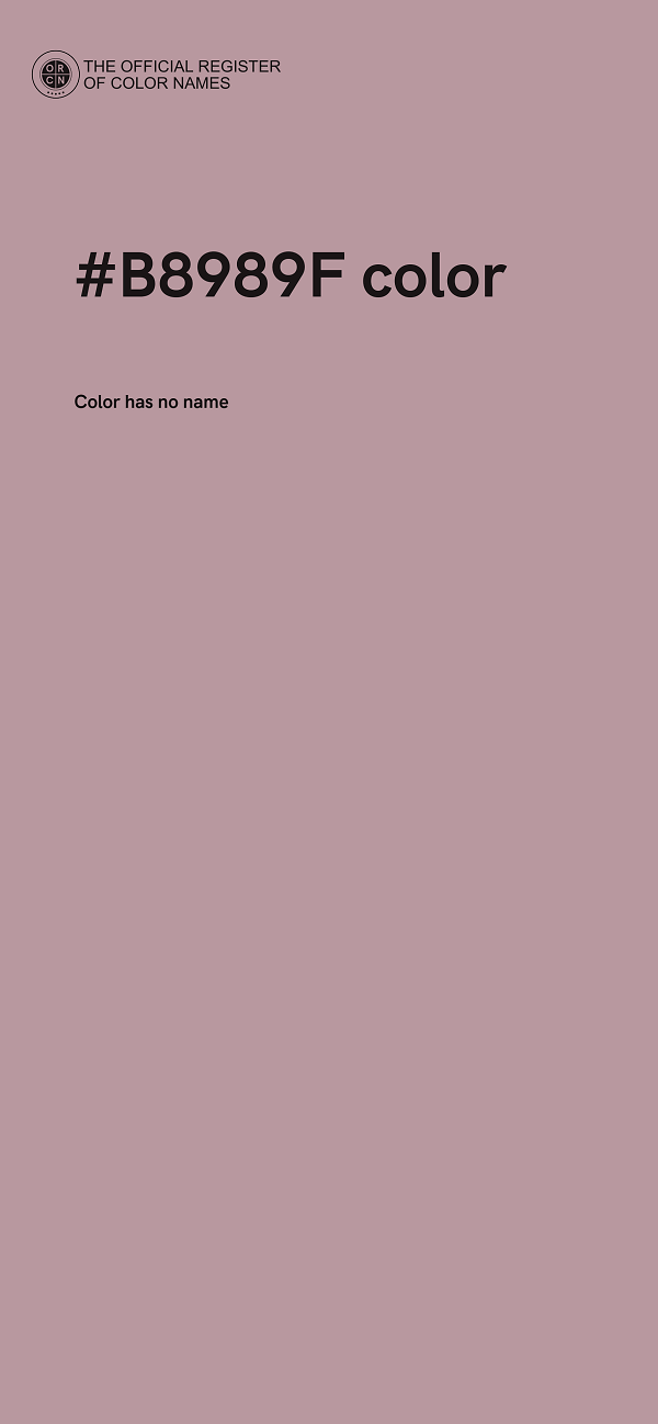 #B8989F color image