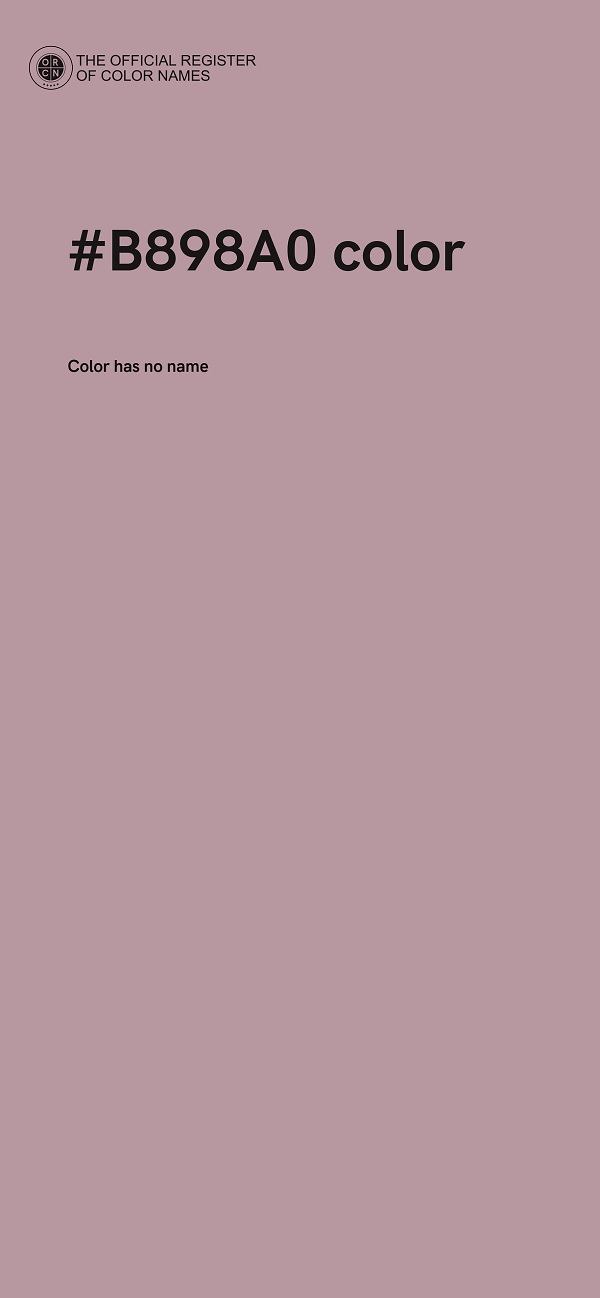 #B898A0 color image