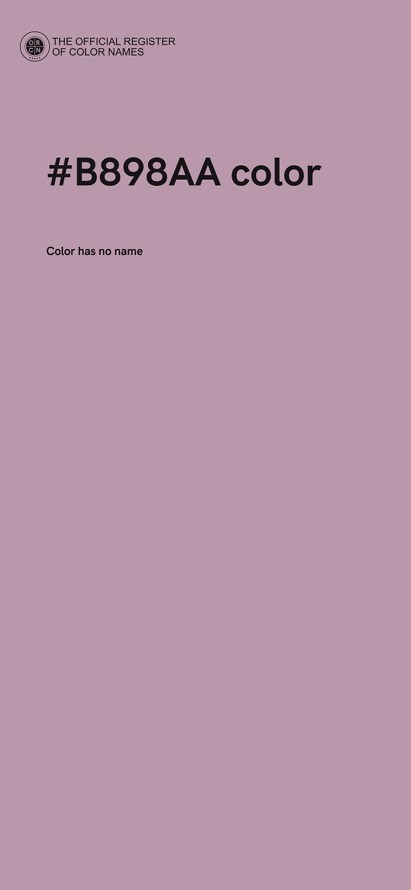 #B898AA color image