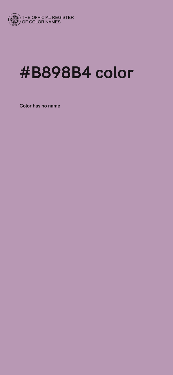 #B898B4 color image