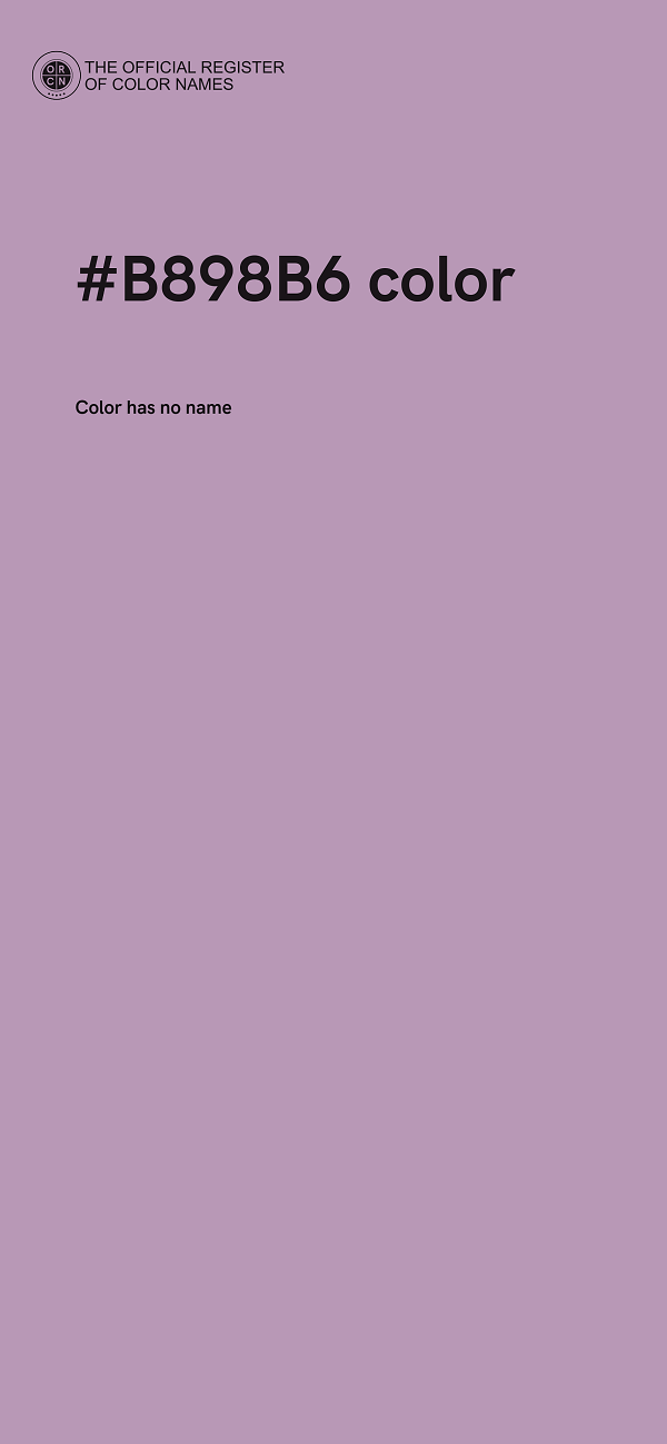 #B898B6 color image