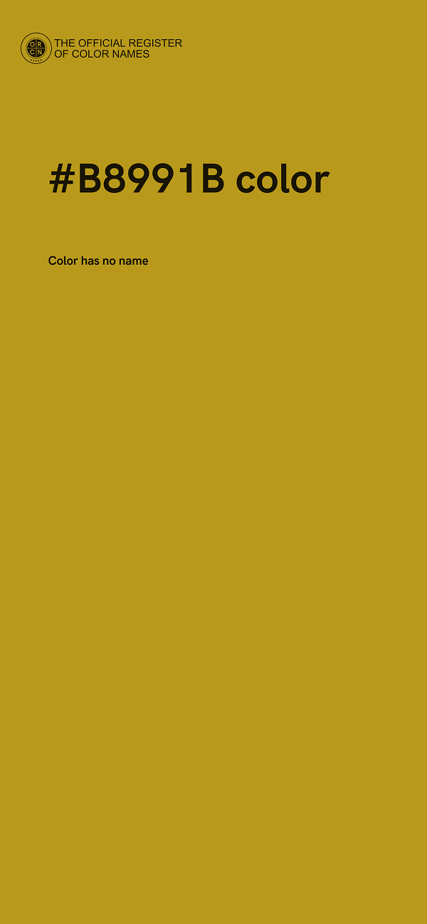 #B8991B color image