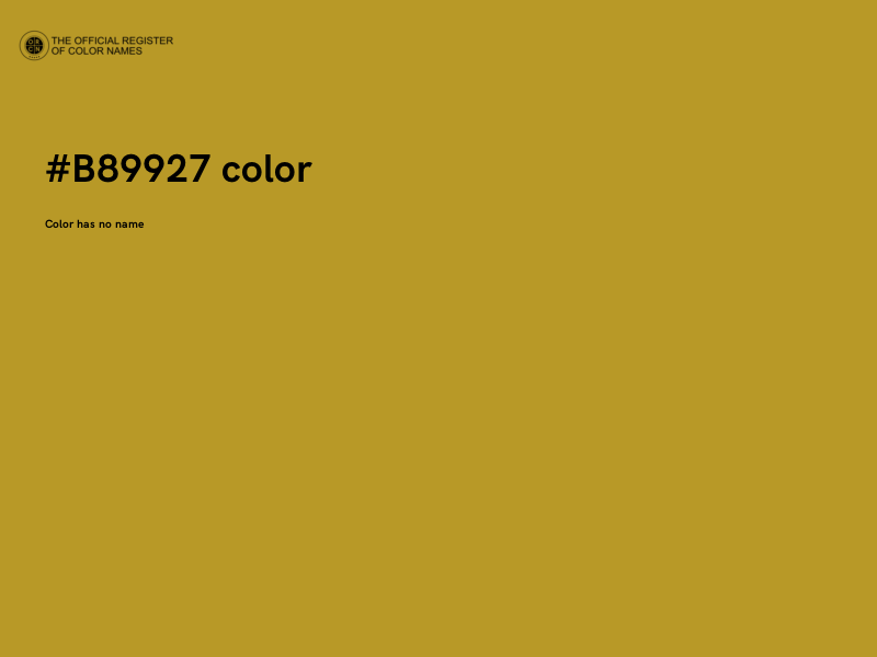 #B89927 color image
