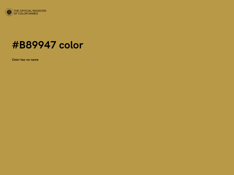 #B89947 color image