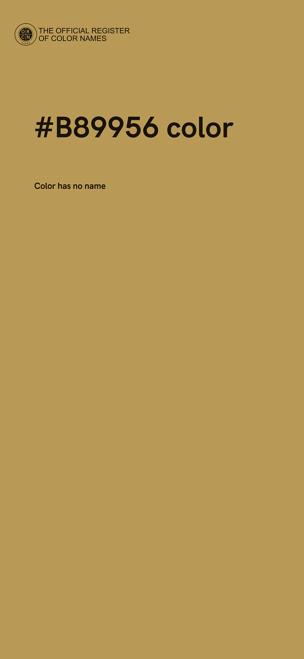 #B89956 color image