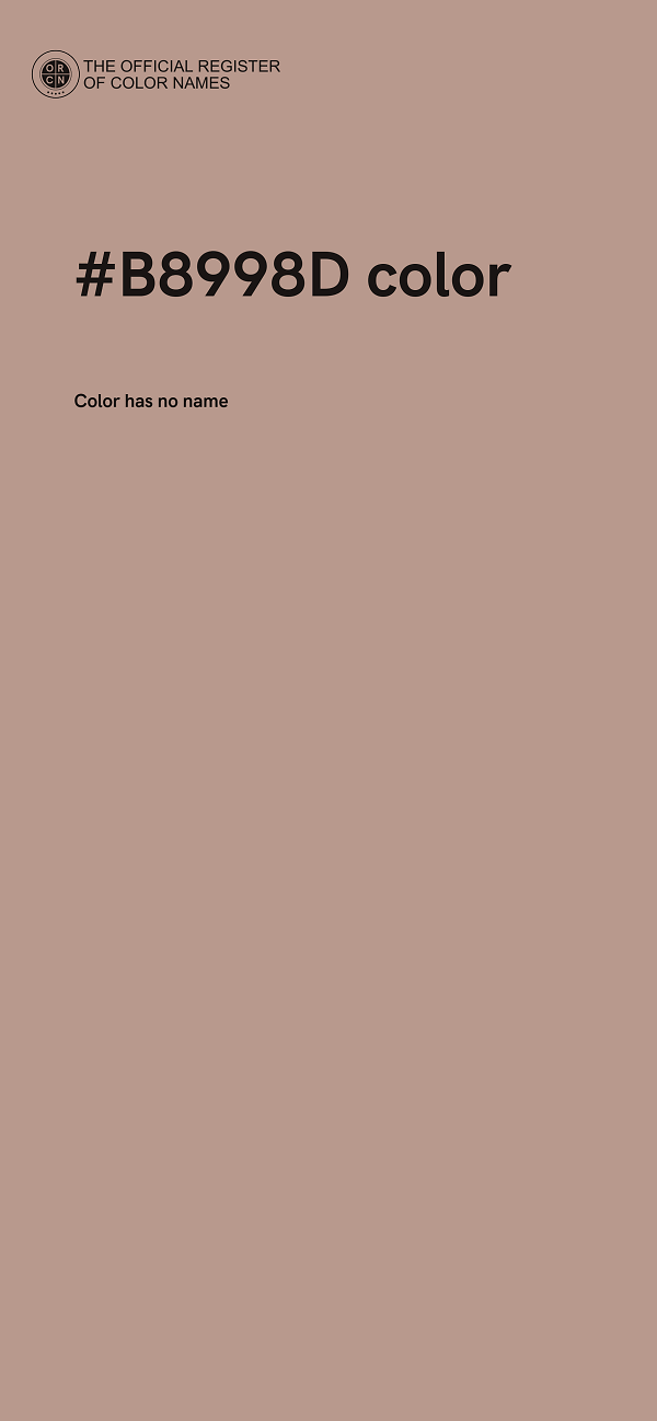 #B8998D color image