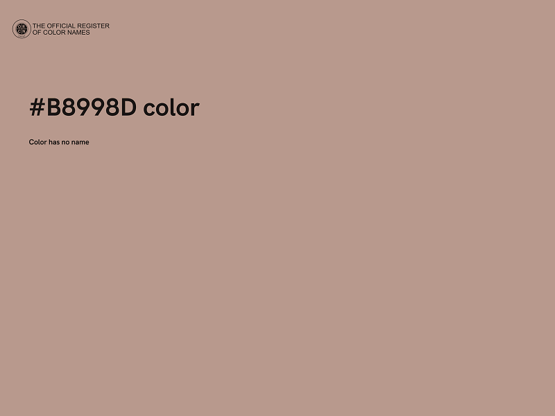 #B8998D color image