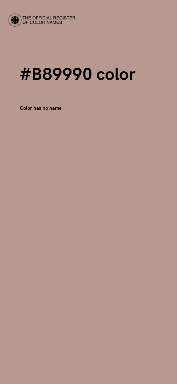 #B89990 color image