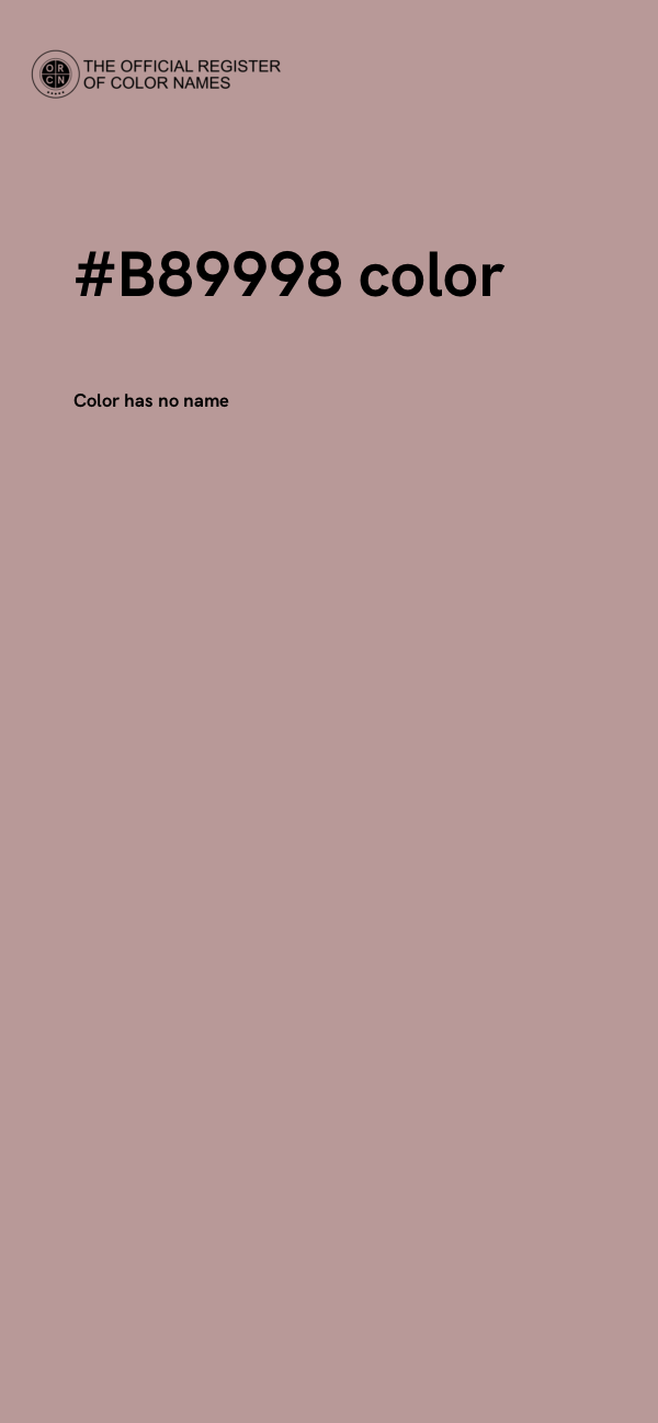 #B89998 color image