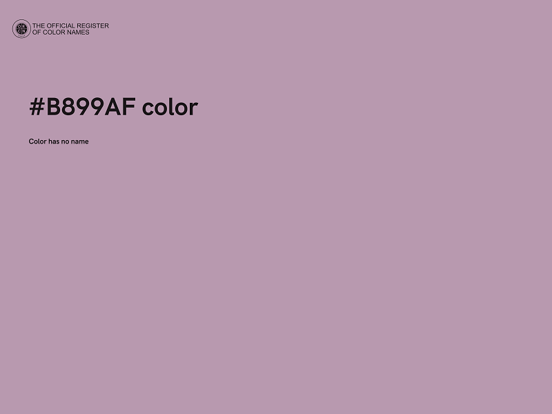 #B899AF color image