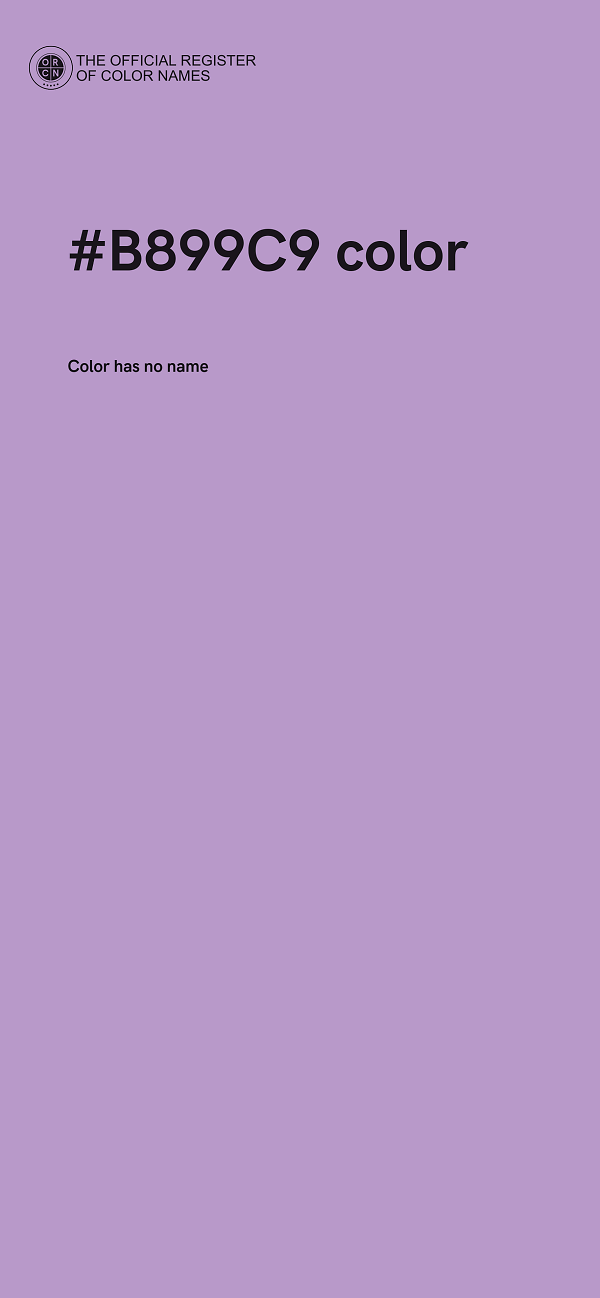 #B899C9 color image