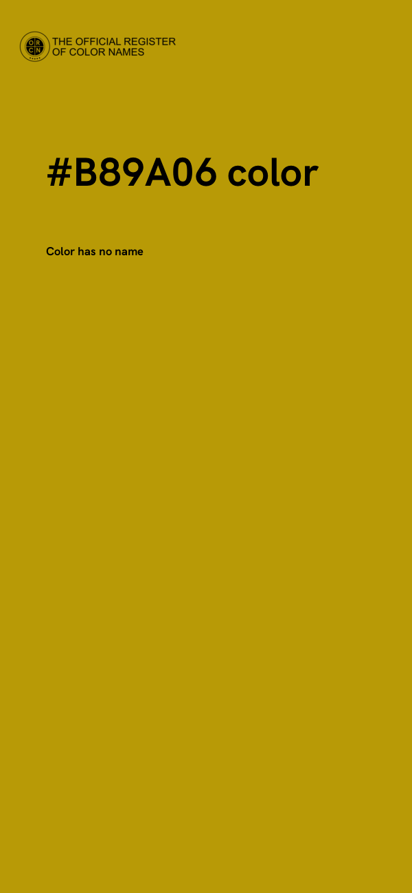 #B89A06 color image