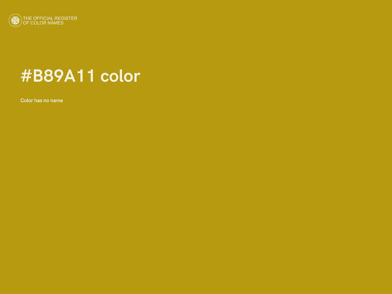 #B89A11 color image