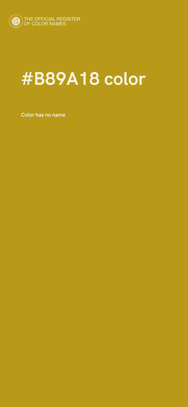 #B89A18 color image
