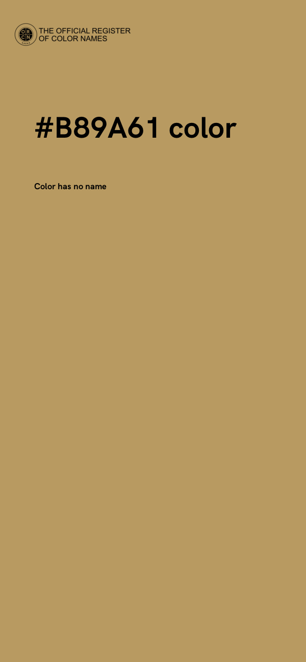 #B89A61 color image