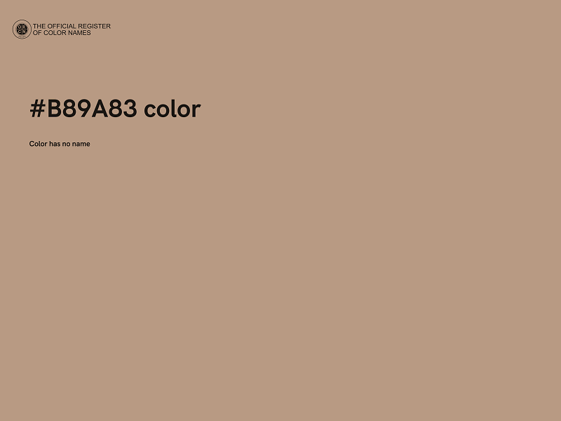 #B89A83 color image