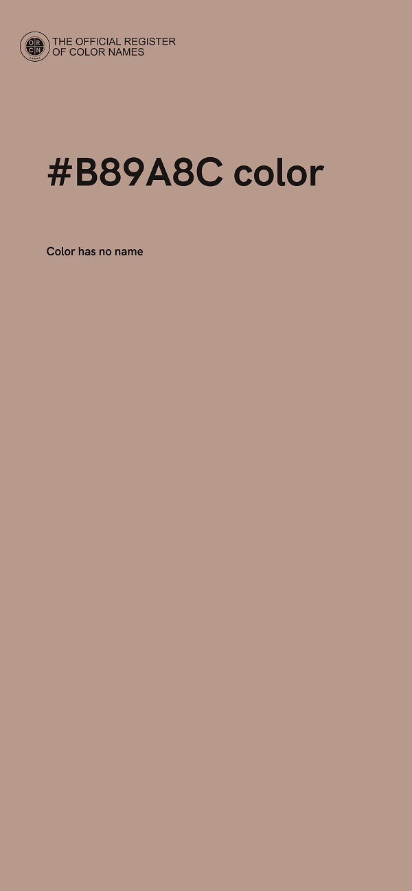 #B89A8C color image