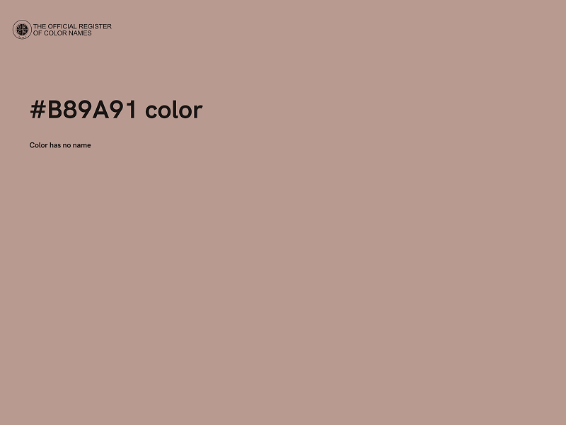 #B89A91 color image