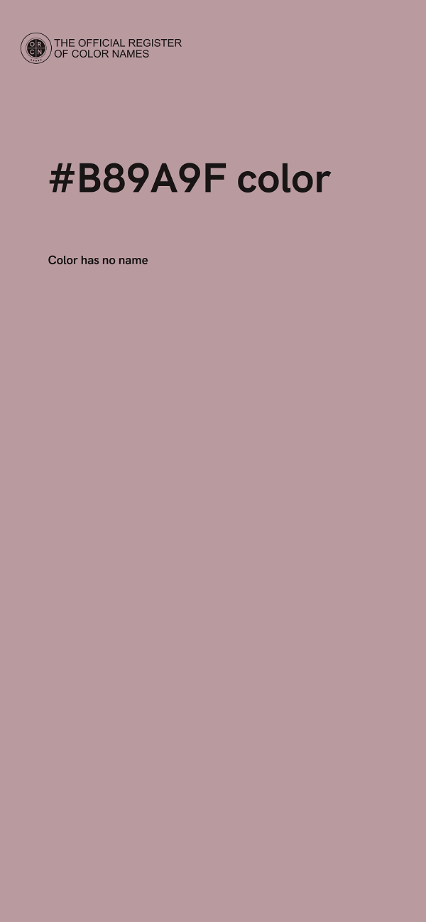 #B89A9F color image
