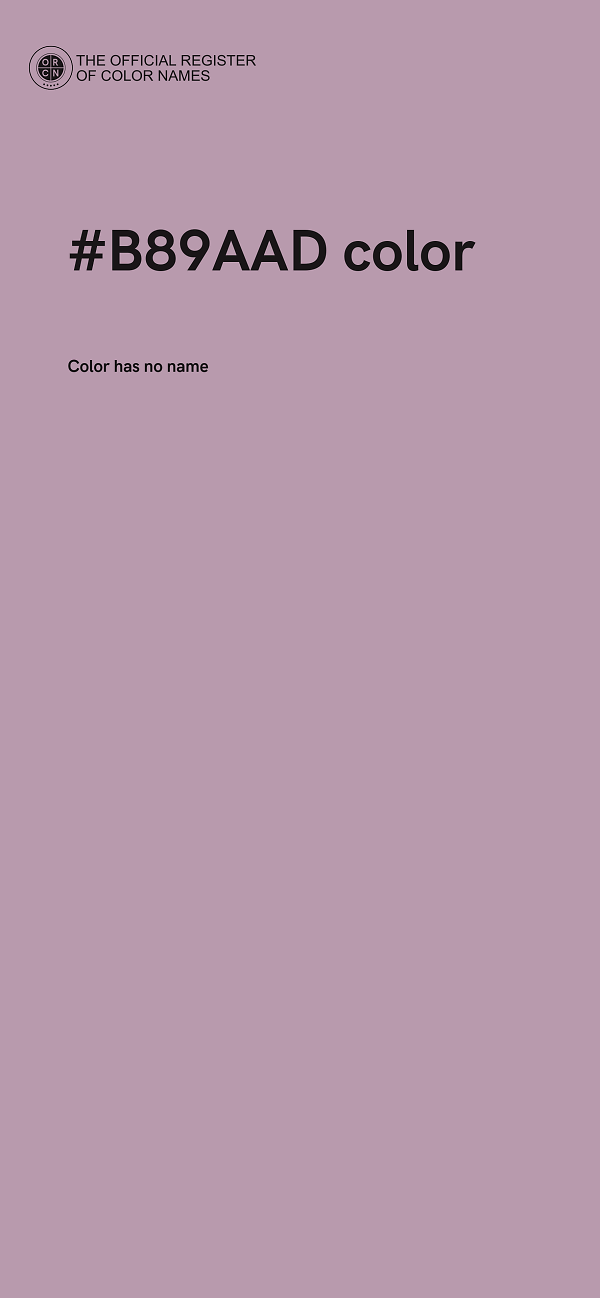 #B89AAD color image