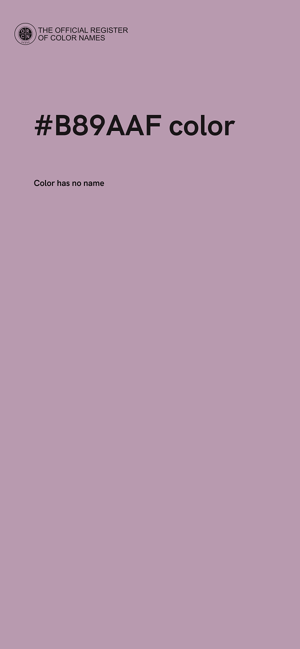 #B89AAF color image