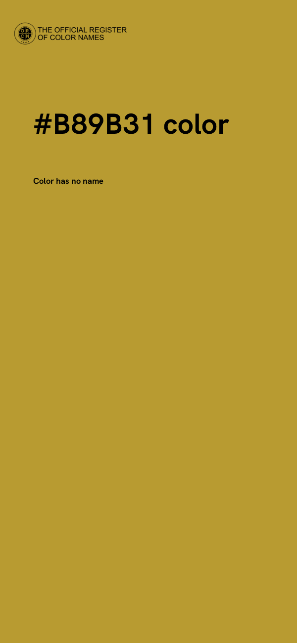 #B89B31 color image