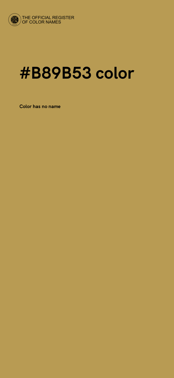 #B89B53 color image